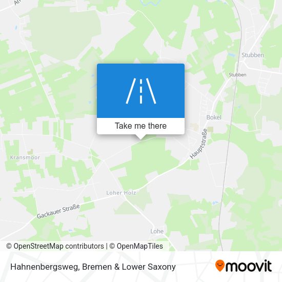 Hahnenbergsweg map