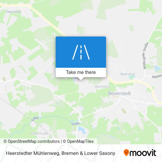 Heerstedter Mühlenweg map