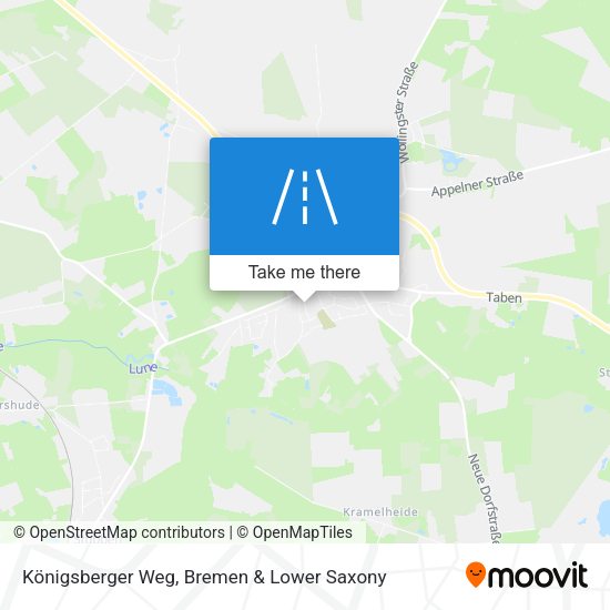 Königsberger Weg map