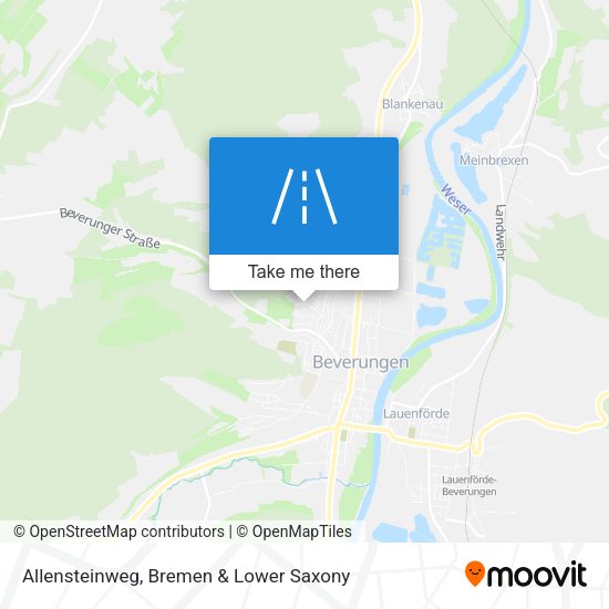 Allensteinweg map