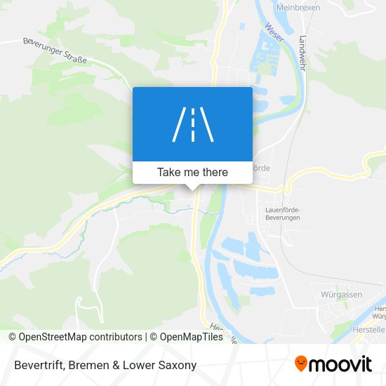 Bevertrift map