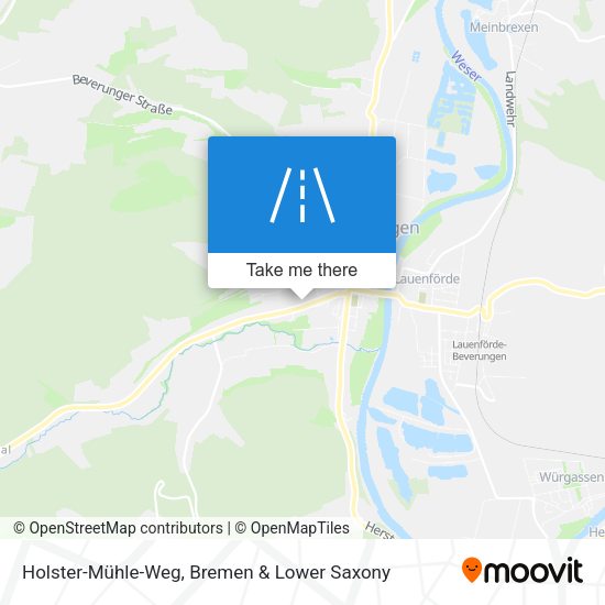 Holster-Mühle-Weg map