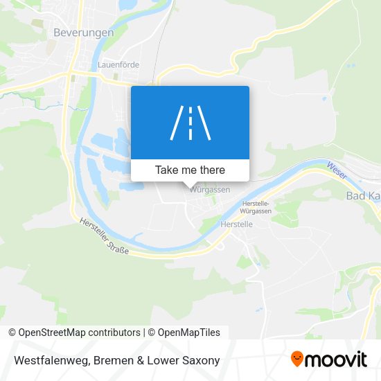 Westfalenweg map