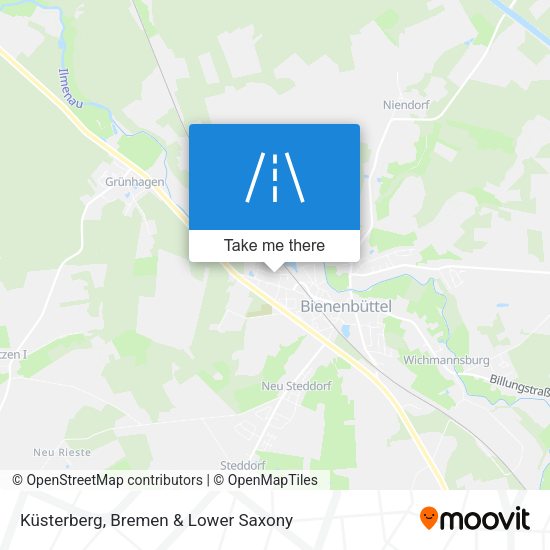 Küsterberg map