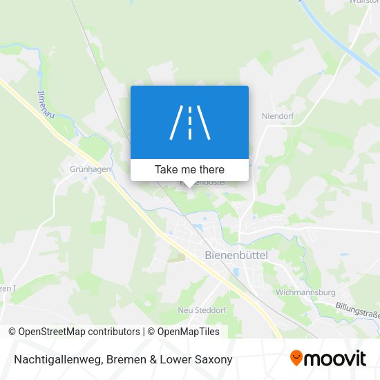 Nachtigallenweg map