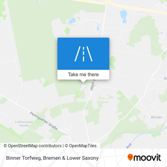 Binner Torfweg map