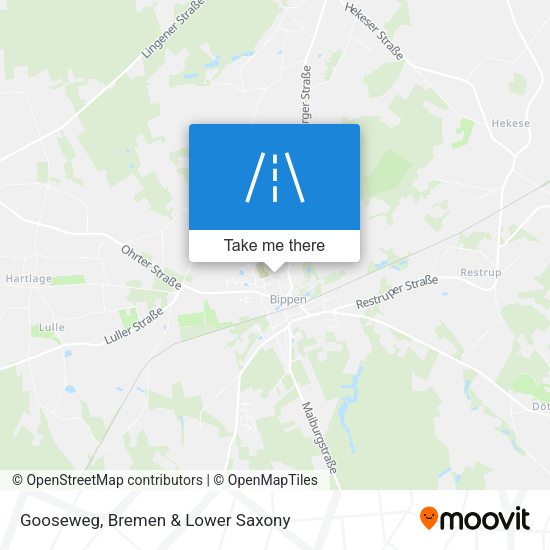 Gooseweg map