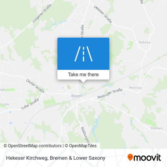 Hekeser Kirchweg map