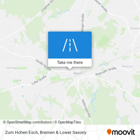 Zum Hohen Esch map