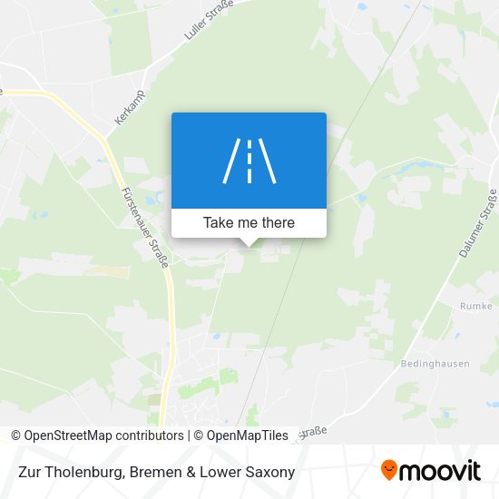 Zur Tholenburg map