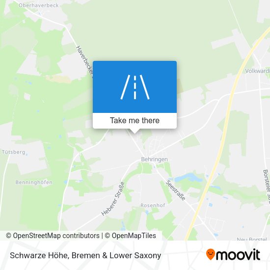 Schwarze Höhe map