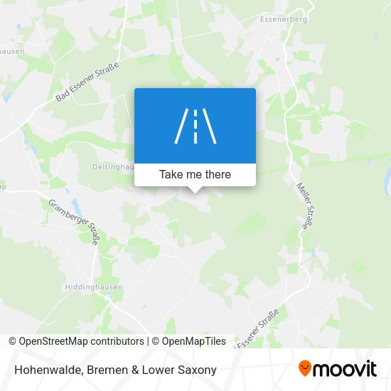 Hohenwalde map