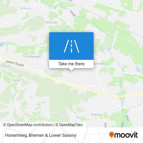 Honertweg map