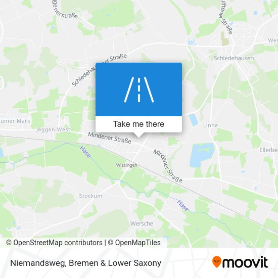 Niemandsweg map