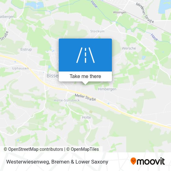 Westerwiesenweg map