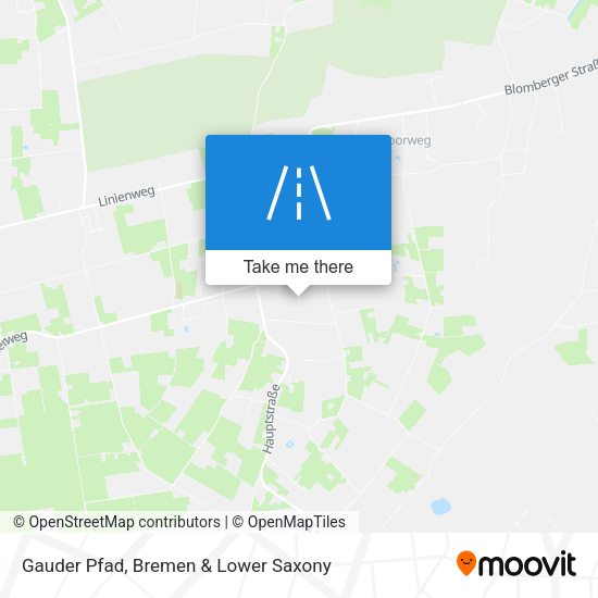 Gauder Pfad map