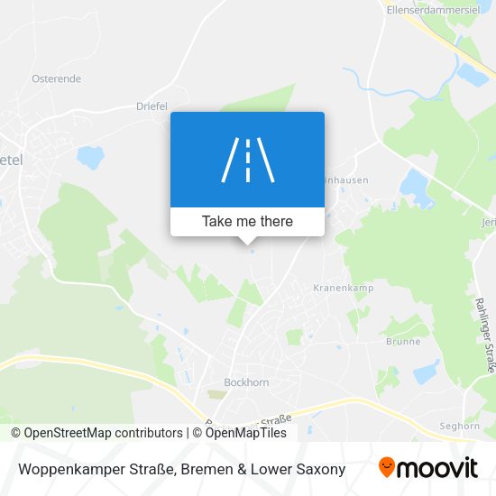 Woppenkamper Straße map