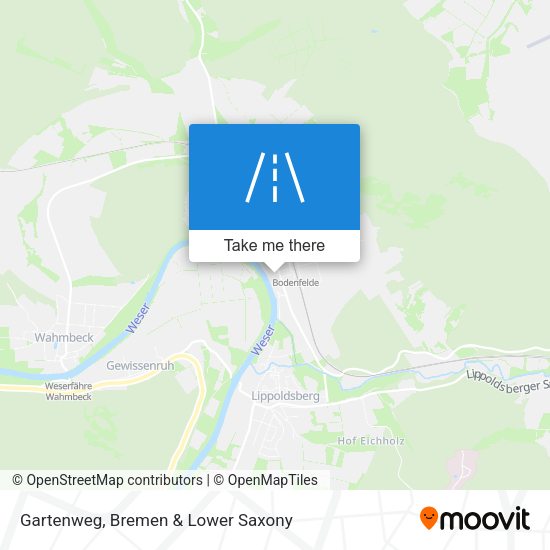 Gartenweg map