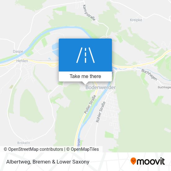 Albertweg map