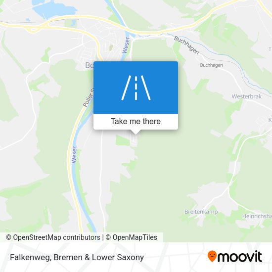Falkenweg map