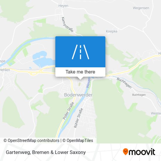 Gartenweg map