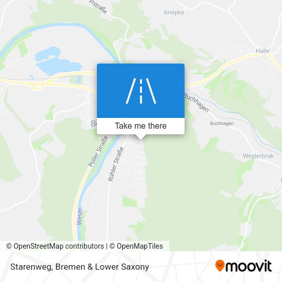 Starenweg map