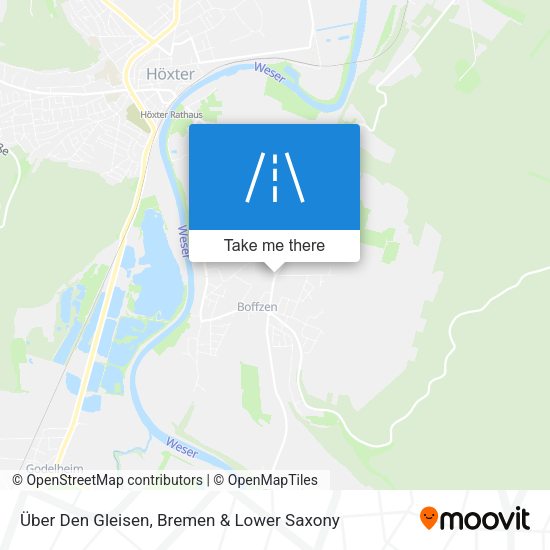 Über Den Gleisen map