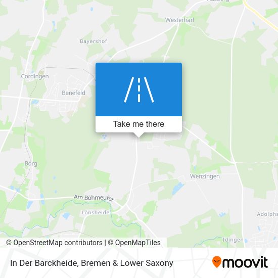 In Der Barckheide map