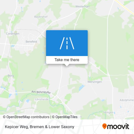 Kepicer Weg map