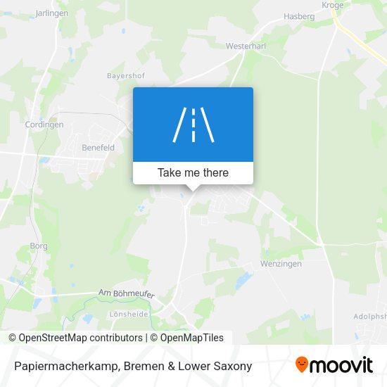Papiermacherkamp map