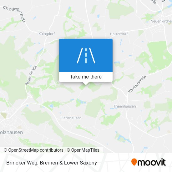 Brincker Weg map