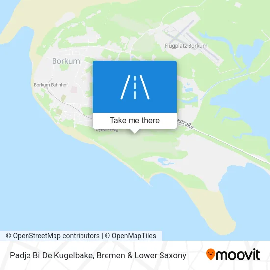 Карта Padje Bi De Kugelbake