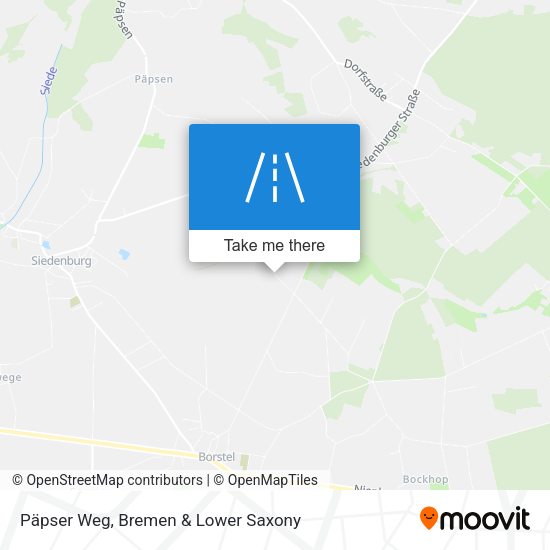 Päpser Weg map