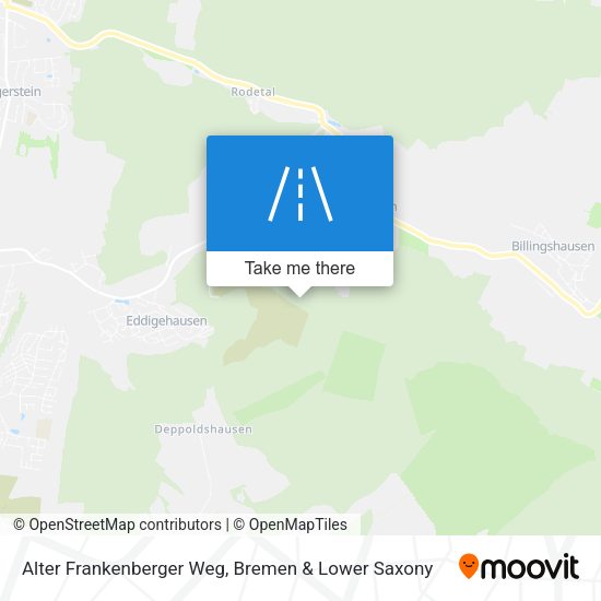 Alter Frankenberger Weg map