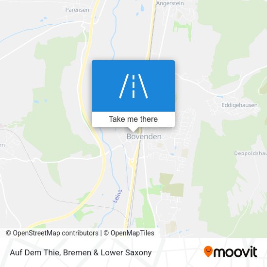 Auf Dem Thie map