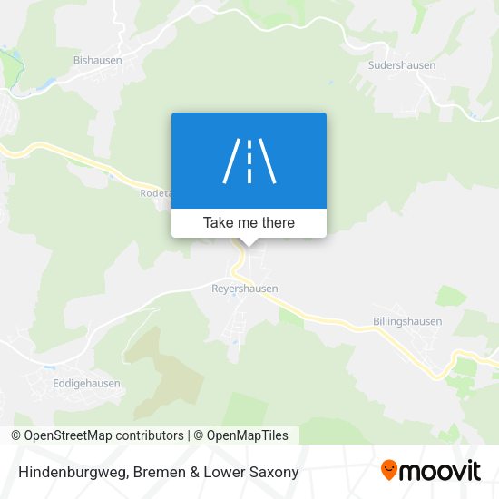 Hindenburgweg map