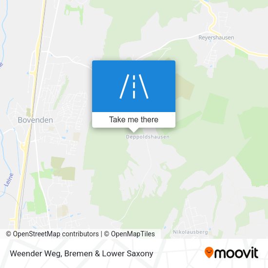 Weender Weg map