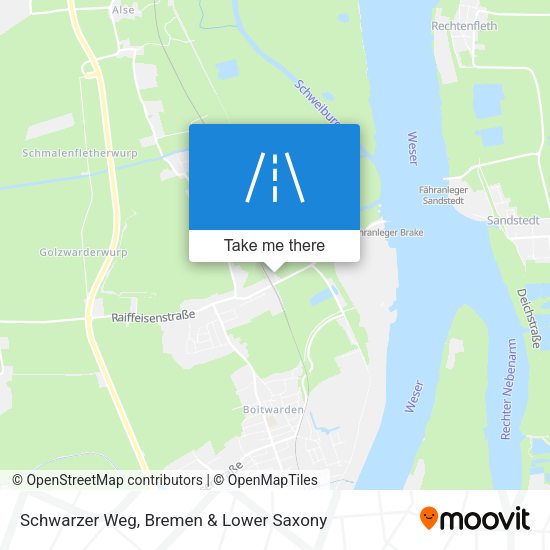 Schwarzer Weg map