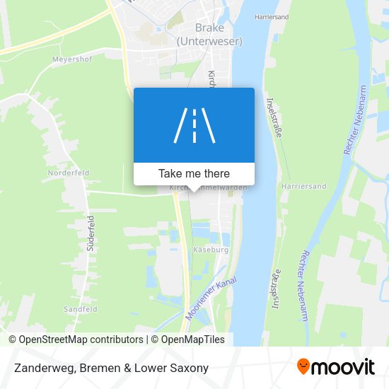 Zanderweg map