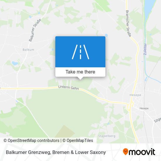 Balkumer Grenzweg map