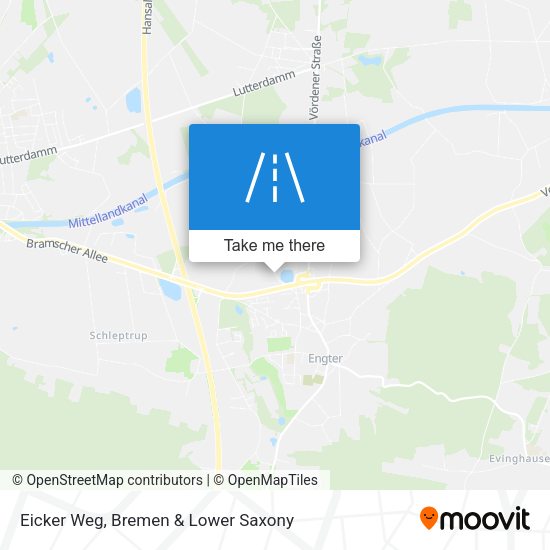Eicker Weg map