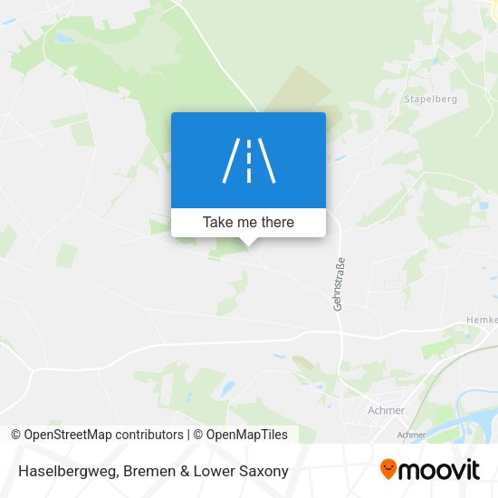 Haselbergweg map