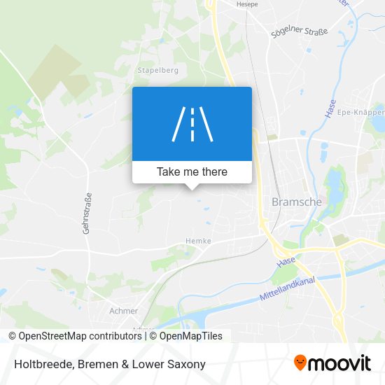 Holtbreede map