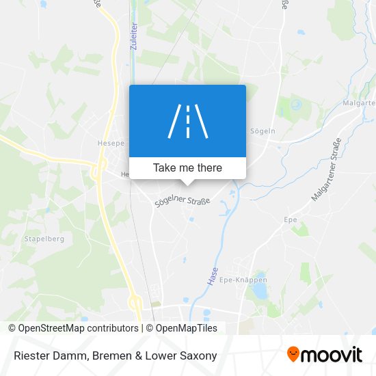 Riester Damm map