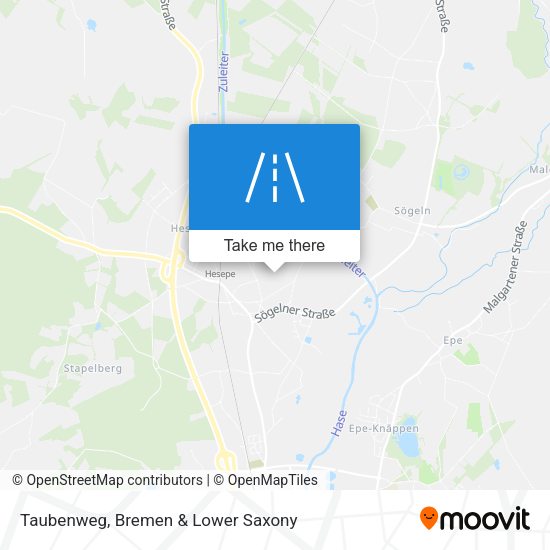 Taubenweg map