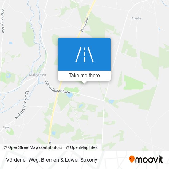 Vördener Weg map