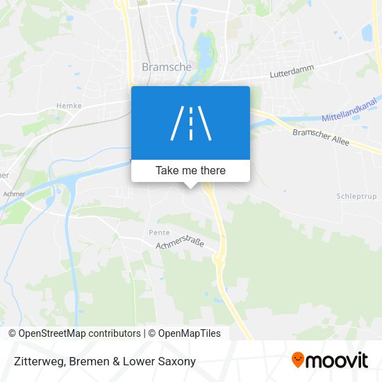 Zitterweg map