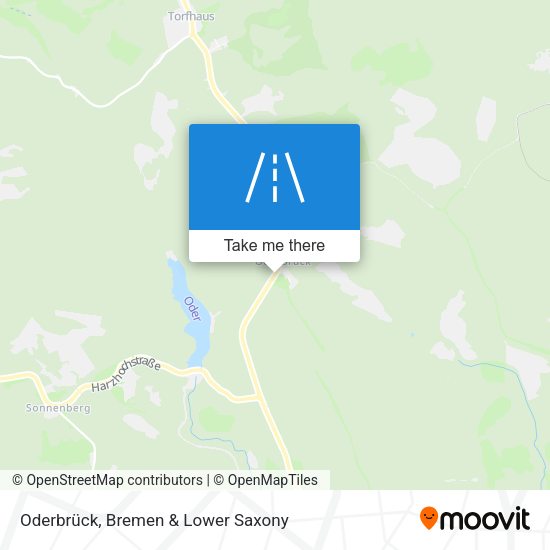 Oderbrück map