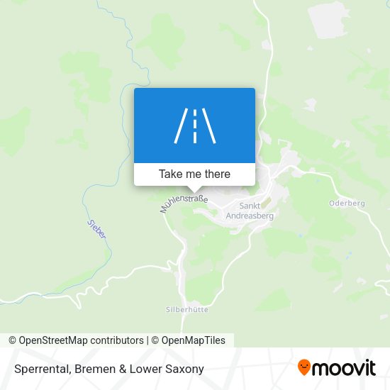 Sperrental map