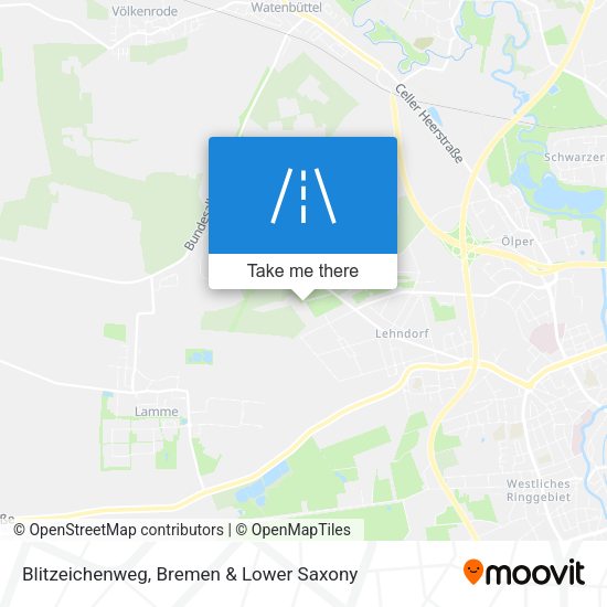 Blitzeichenweg map